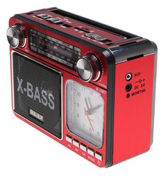 Radio przenośne  18 x 13 x 7 cm z funkcją bluetooth   USB z latarką  czerwone - Miniaturka zdjęcia nr 2