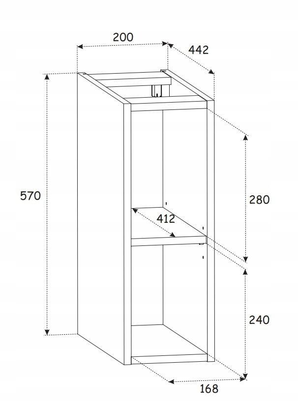 Szafka z umywalkami i blatem 140 cm biała + regał wotan do łazienki  nr. 10