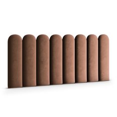Panele tapicerowane  30x100 cm płotek magic velvet brązowy - Miniaturka zdjęcia nr 1