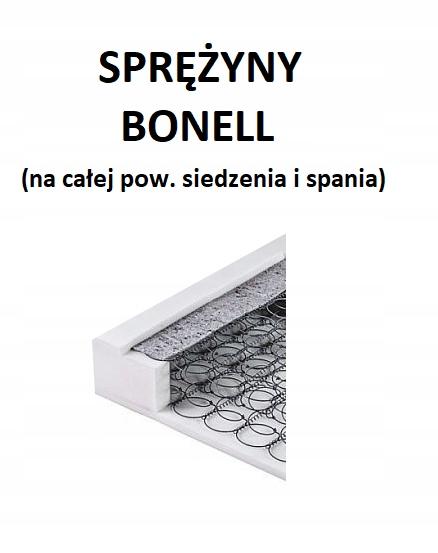Narożnik z funkcją spania LEO 255x162 cm prawy sprężyny bonell Tilia 56 sztruks pomarańczowy nr. 14