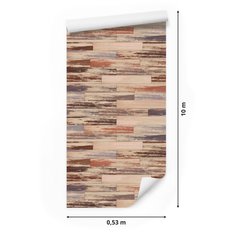 Tapeta Kolorowe Deski w Stylu RETRO Wzór Do Biura 53x1000  - Miniaturka zdjęcia nr 2