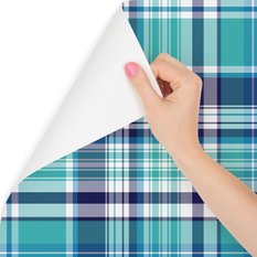 Tapeta geometryczna, nowoczesna w kratę, do salonu  - Miniaturka zdjęcia nr 1