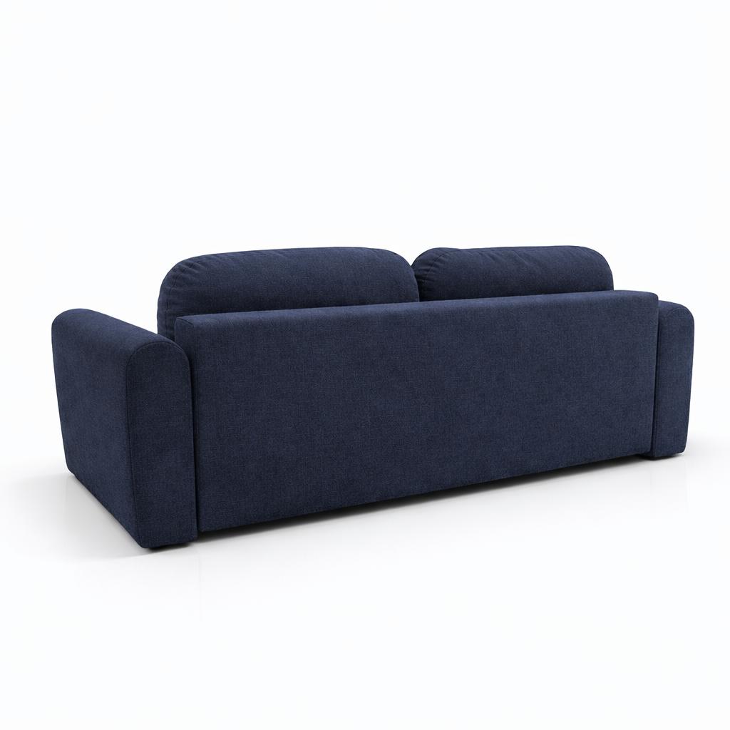 Kanapa z funkcją spania ITALY 250x100x82 cm FLOW trzyosobowa sofa rozkładana ciemnoniebieska nr. 6