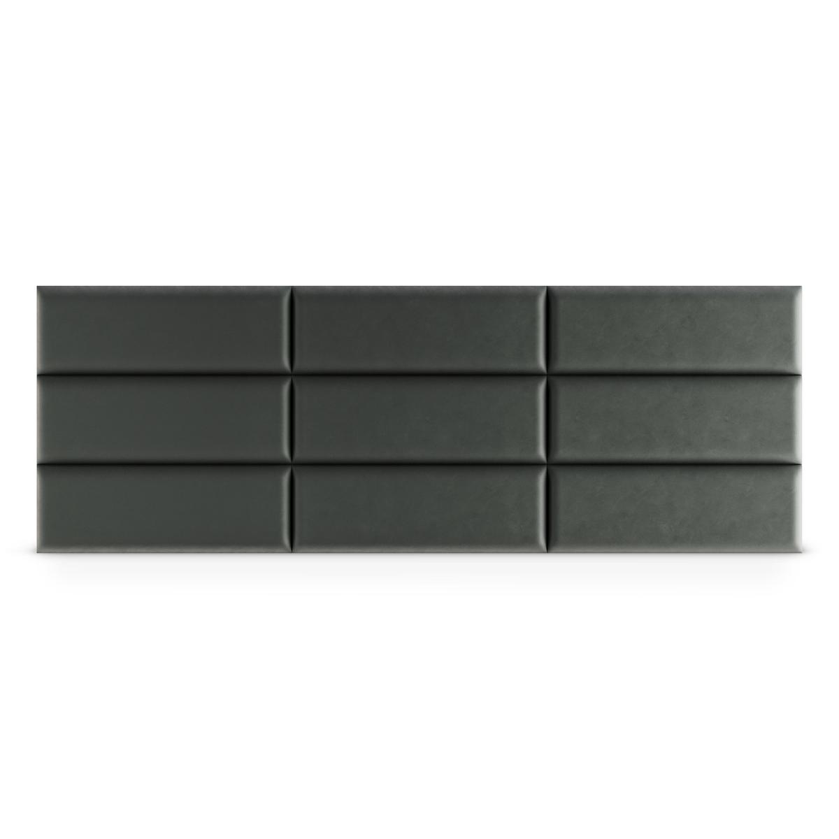  Panele tapicerowane 50x15 cm na ścianę magic velvet szary nr. 4