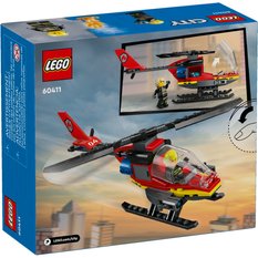 Zestaw klocków lego city oryginalny strażacki helikopter ratunkowy 60411 dla dziecka - Miniaturka zdjęcia nr 4