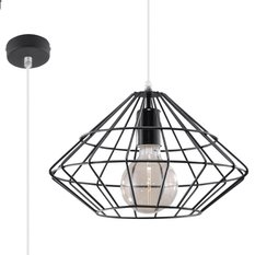 Lampa wisząca UMBERTO czarna 120x32x32cm nowoczesna E27 do salonu - Miniaturka zdjęcia nr 1