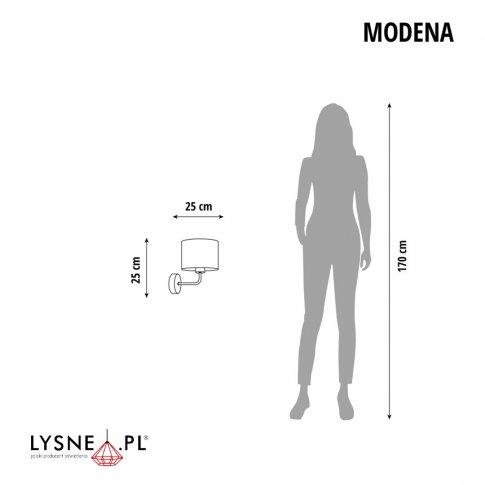 Nowoczesna lampka nocna na ścianę MODENA czarny/zieleń butelkowa nr. 2