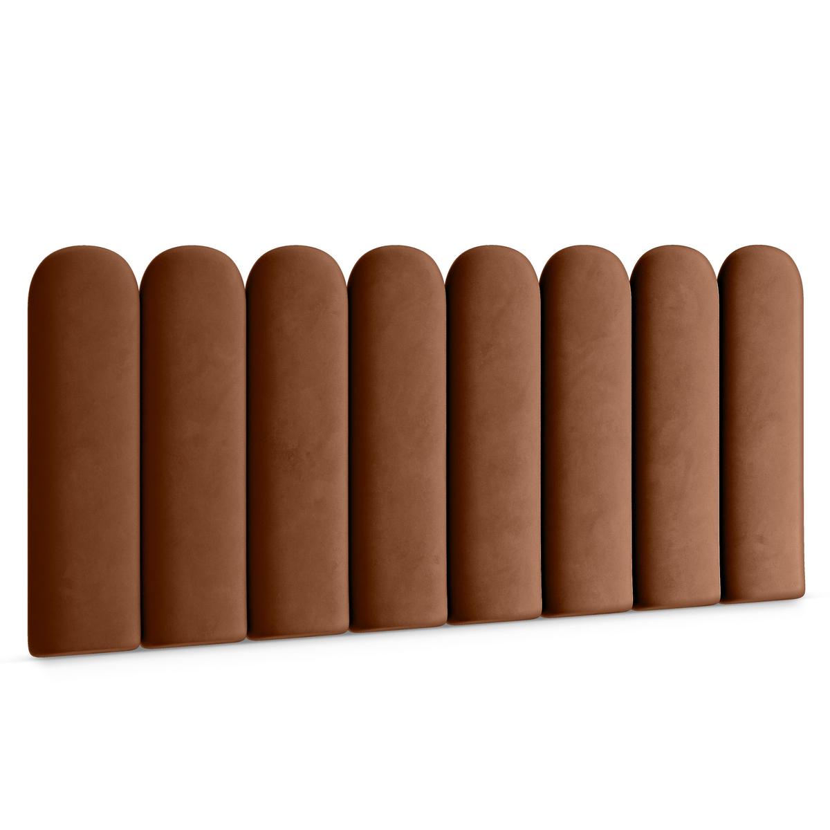 Panele tapicerowane 30x100 cm na ścianę płotek miodowy