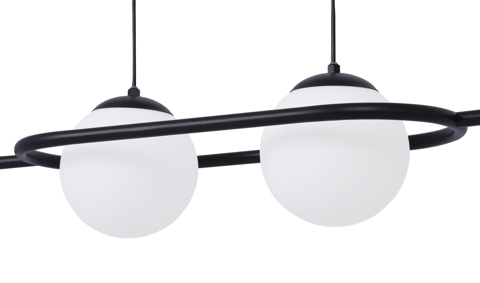 Lampa wisząca K-4960 FINESTRA 93x80x26 cm do salonu lub pokoju czarny/biały matowy