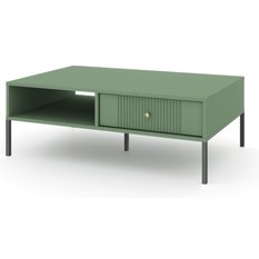 Stolik kawowy Iseo 104 cm do salonu smoke green zielony czarny - Miniaturka zdjęcia nr 3