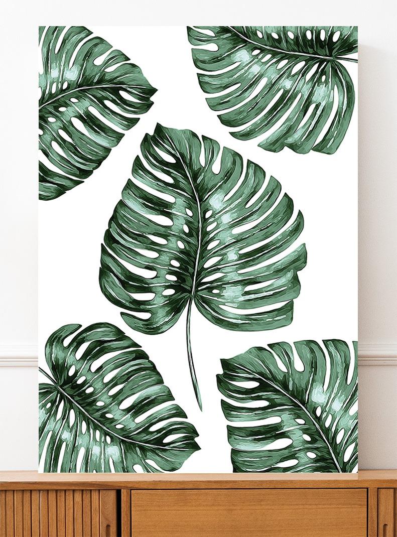 Plakat pattern monstera 30x40 cm dekoracja ścienna bez ram  nr. 3