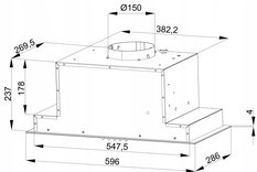 Meble kuchenne NOVO 240 cm zestaw szafek kuchennych z okapem kaszmir /szary - Miniaturka zdjęcia nr 6