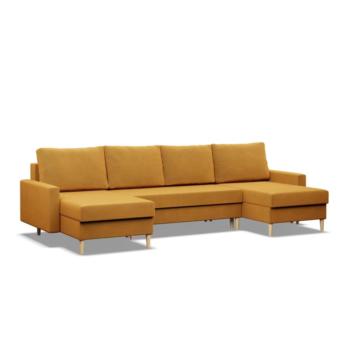 Narożnik Sofa Kanapa typ U Blank żółty