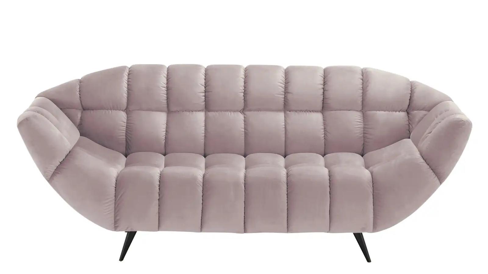 Sofa GAPPA 200x94x82 cm nowoczesna kanapa pikowana wersal jasny róż do salonu