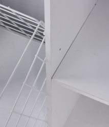 Słupek łazienkowy z dostawą najtaniej LUBA 1K DD 174x60x30 cm szafka łazienkowa kosz na pranie regał biały mat - Miniaturka zdjęcia nr 9