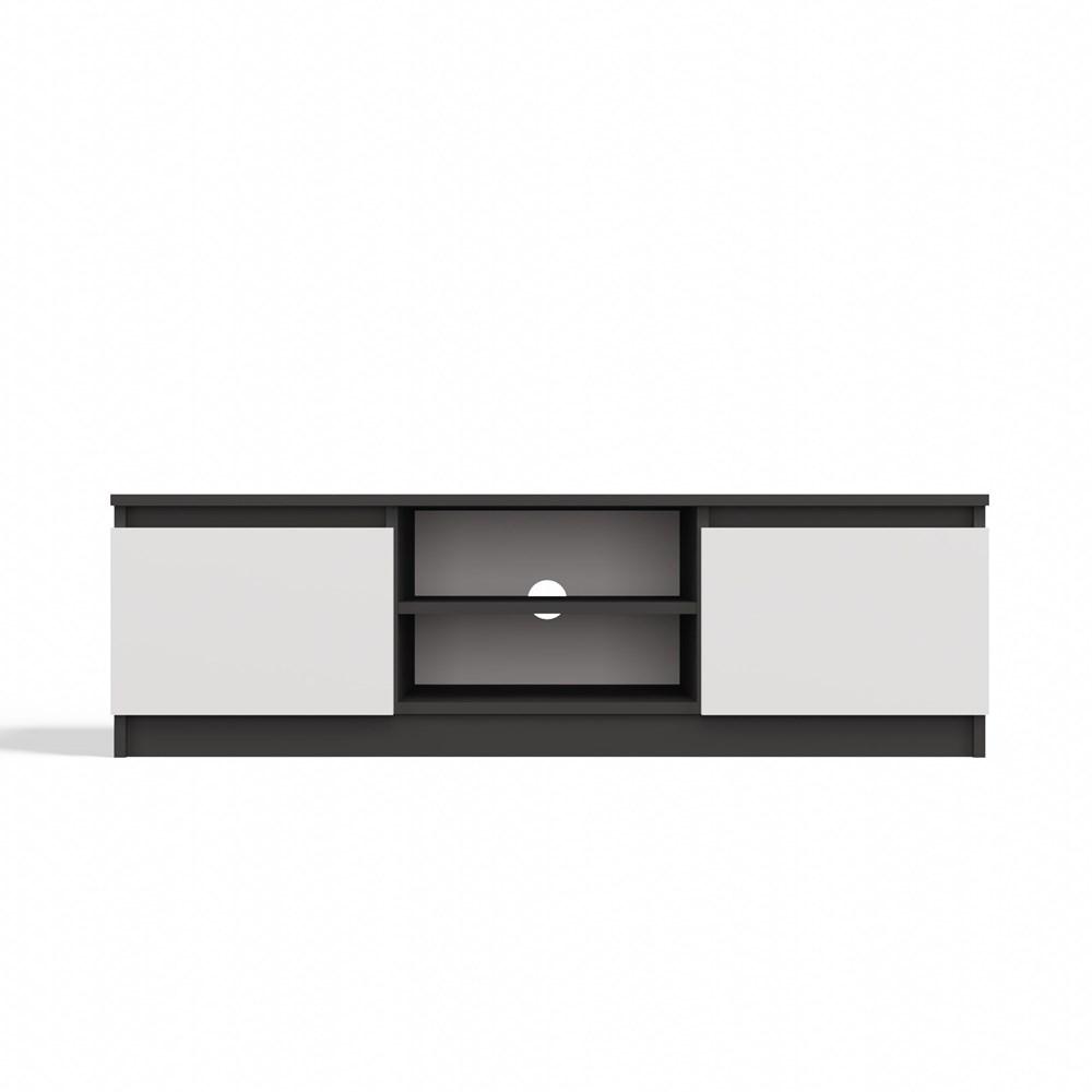Szafka RTV Malwa 36x120x40 cm stolik pod telewizor antracyt biały nr. 8