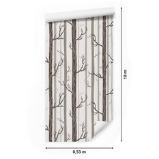Tapeta Na Korytarz Pastelowe DRZEWA Natura Retro 53x1000 - Miniaturka zdjęcia nr 2
