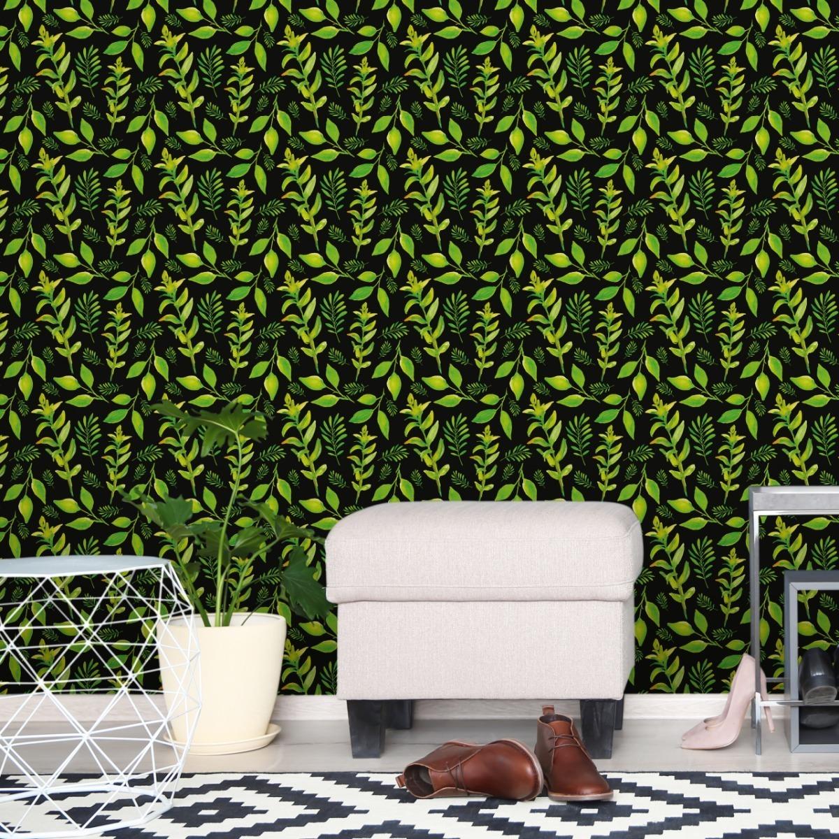 Tapeta Do Salonu Leśne LIŚCIE Rośliny Natura Dekor  nr. 7