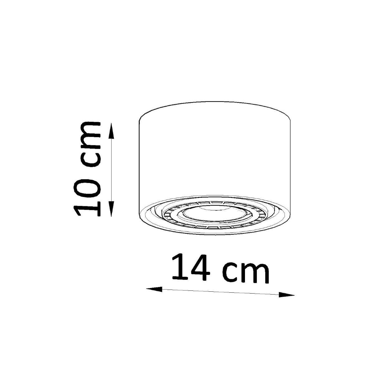 Plafon BASIC 1 naturalne drewno 10x14x14cm nowoczesna lampa GU10 do salonu  nr. 4