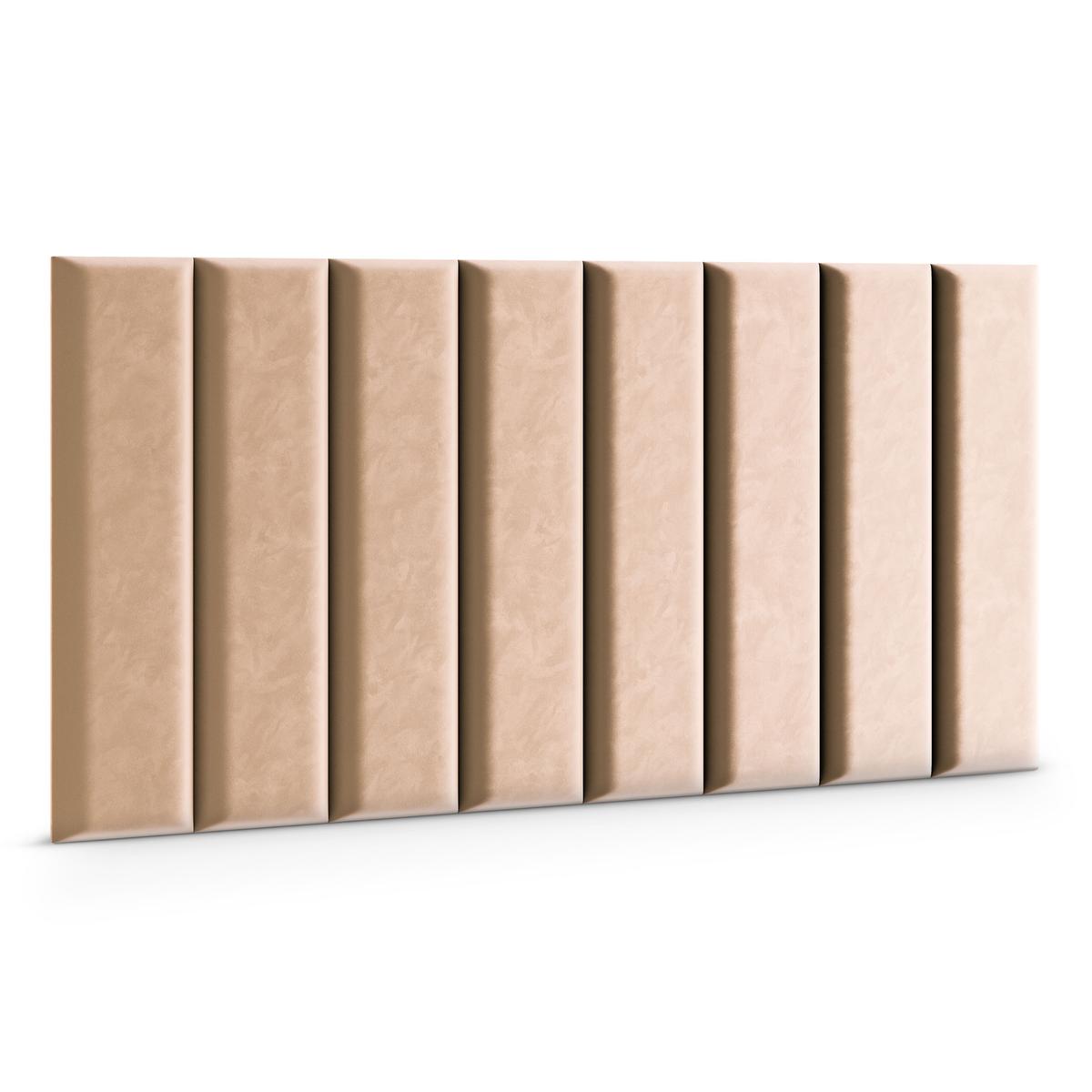  Panele tapicerowane 70x15 cm na ścianę magic velvet beżowy nr. 3