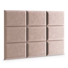 Panele tapicerowane 40x30 na ścianę magic velvet różowy - Miniaturka zdjęcia nr 3