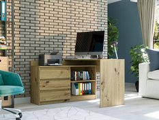 Biurko MODERN 120x76x50 cm z szufladami i półkami do sypialni i salonu artisan - Miniaturka zdjęcia nr 2