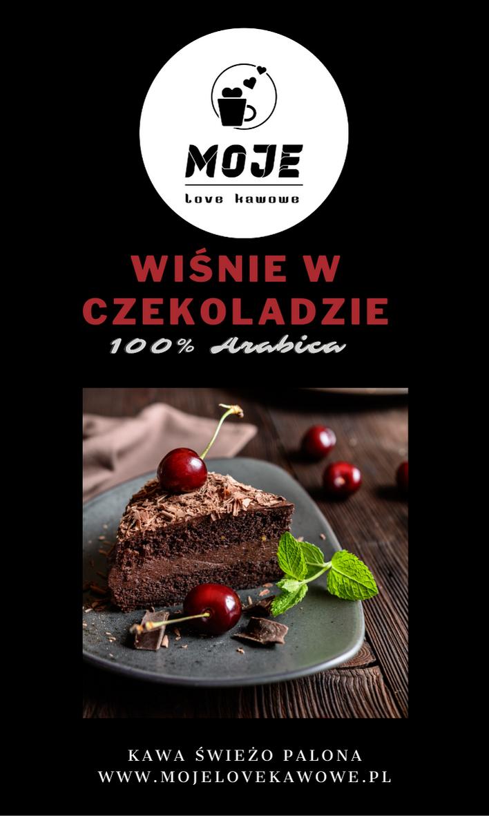 Kawa smakowa Wiśnia w czekoladzie 1000g zmielona