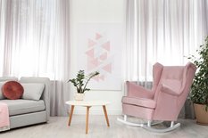 Fotel Uszak bujany drobne wąskie liście MODNY WZÓR - Miniaturka zdjęcia nr 4