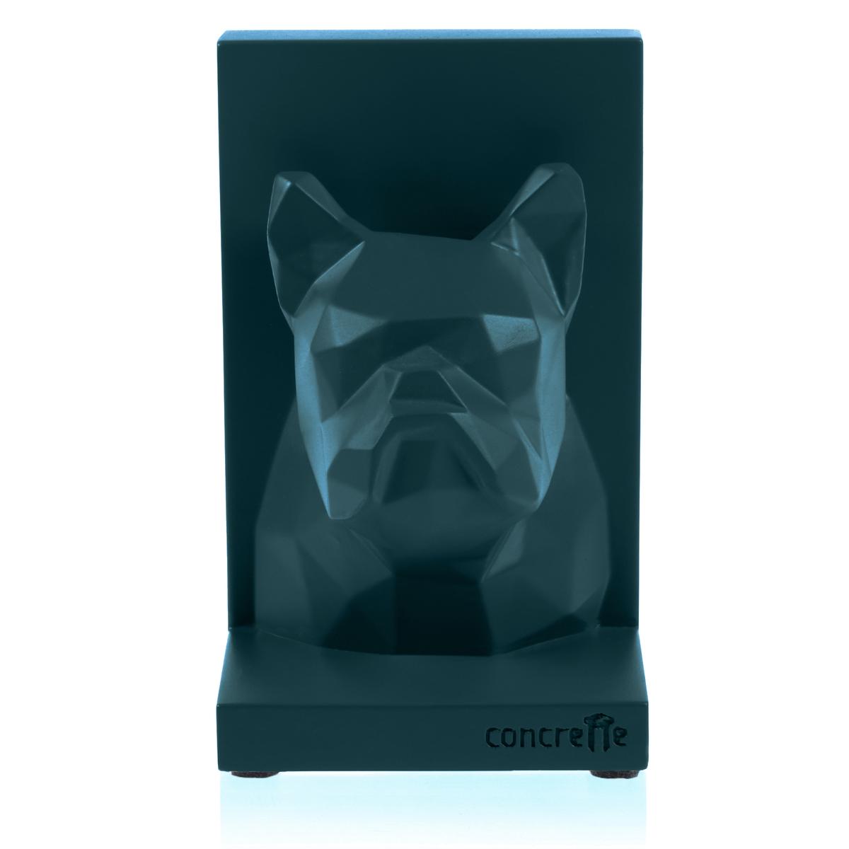 Podpórka do książek Bulldog Low-Poly Dark Turquoise Poli nr. 4