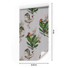 Tapeta – Papugi i żurawie  - Miniaturka zdjęcia nr 2