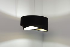 Lampa 45 cm do sypialni salonu wisząca asymetryczna czarna - Miniaturka zdjęcia nr 6