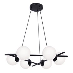 Lampa wisząca K-4967 ARTON 75x90x75 cm do salonu lub jadalni czarny/biały matowy - Miniaturka zdjęcia nr 1