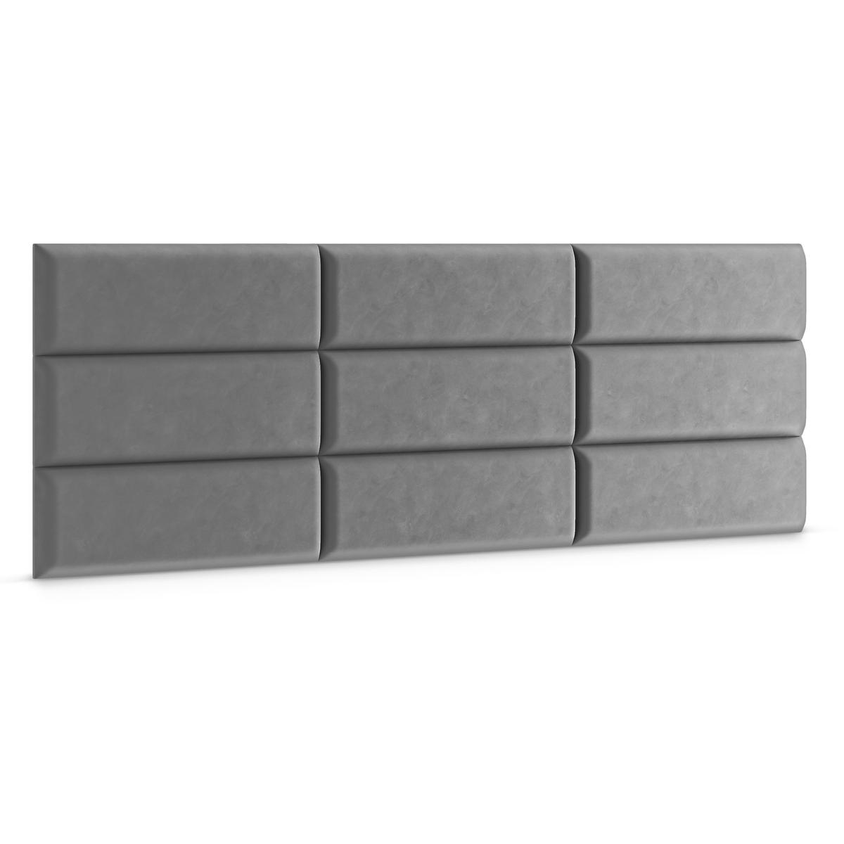 Panele tapicerowane 60x20 na ścianę wezgłowie szary nr. 3