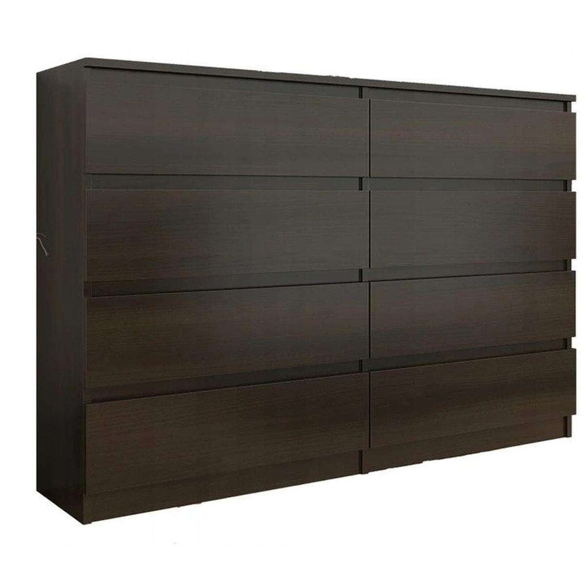 Komoda MODERN 120x40 cm wenge z szufladami dwa rzędy do biura sypialni lub salonu  nr. 1