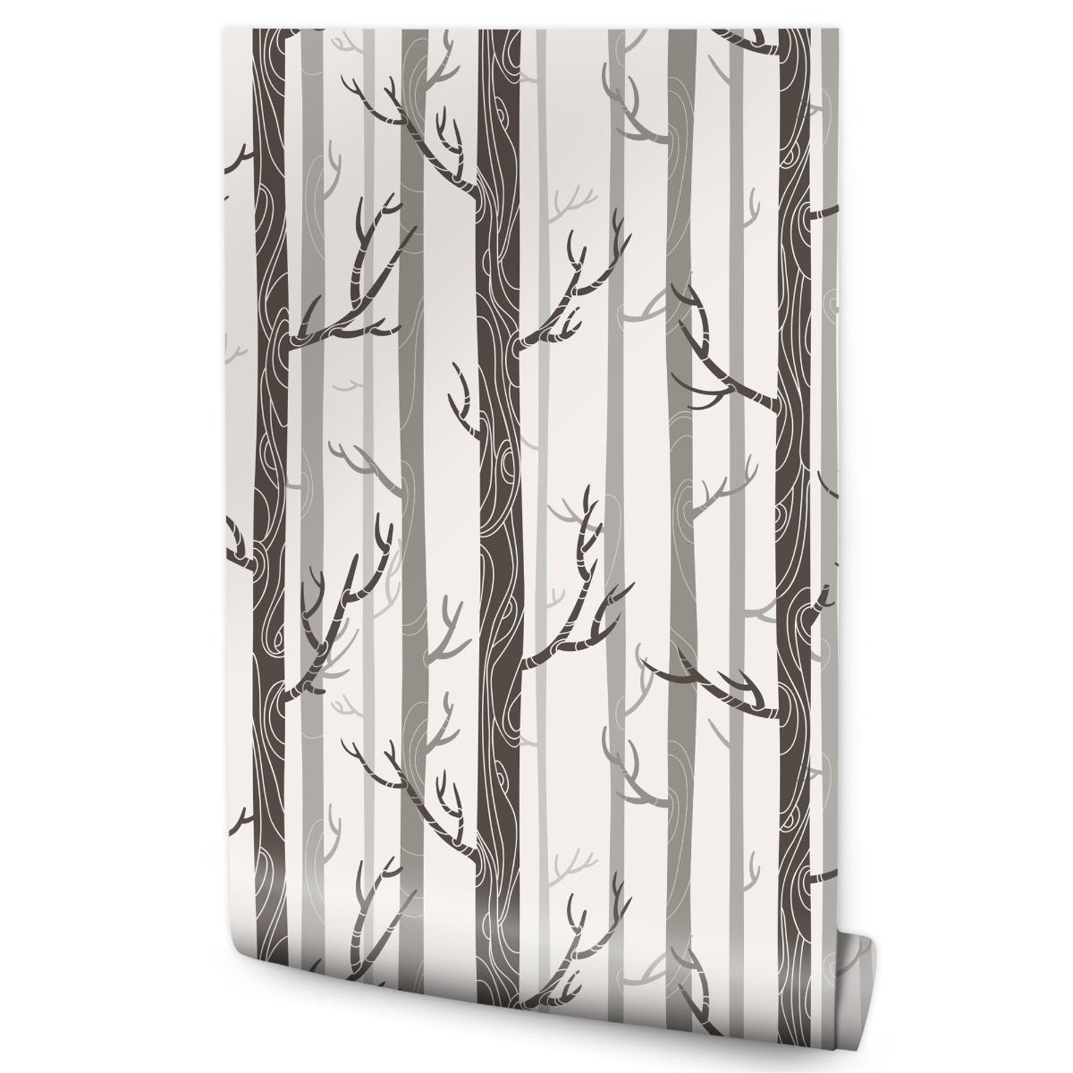 Tapeta Na Korytarz Pastelowe DRZEWA Natura Retro 53x1000