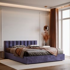  Panele tapicerowane 70x15 cm na ścianę magic velvet fioletowy - Miniaturka zdjęcia nr 5
