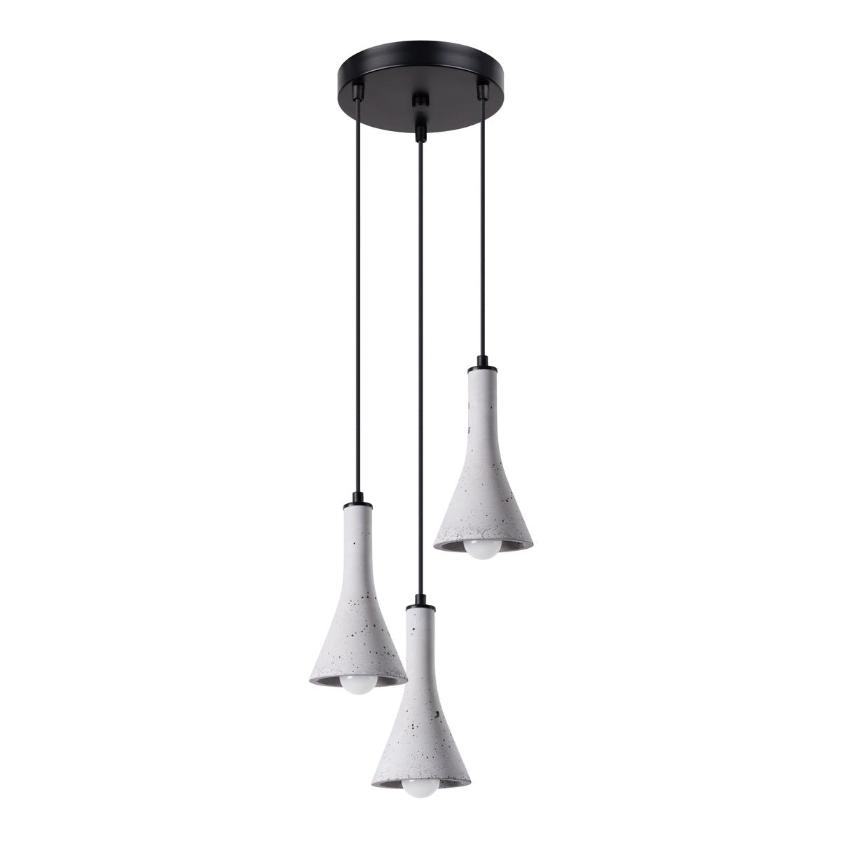 Lampa wisząca REA 3P beton 115x27x27cm nowoczesna E14 do salonu nr. 1