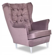 Fotel Uszak liliowy lilaróż salon kosmetyczny