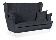 Zestaw wypoczynkowy mebli ARI 149x104x92 cm uszak sofa fotele pufy do salonu Enjoy ciemny grafit - Miniaturka zdjęcia nr 3