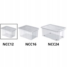 Zestaw pojemników NCC16 + NCC12 + pokrywy Pudełko Organizer - Miniaturka zdjęcia nr 3