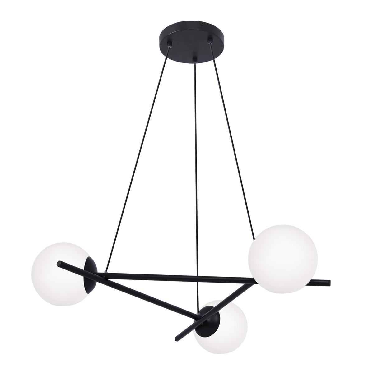 Lampa wisząca K-4966 ARTON 73x90x73 cm do salonu lub pokoju czarny/biały matowy nr. 1