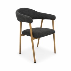 2x krzesło tapicerowane do jadalni VANO stelaż kolor dąb, tkanina szenil grafit cena za jedną sztukę 220 zł - Miniaturka zdjęcia nr 7