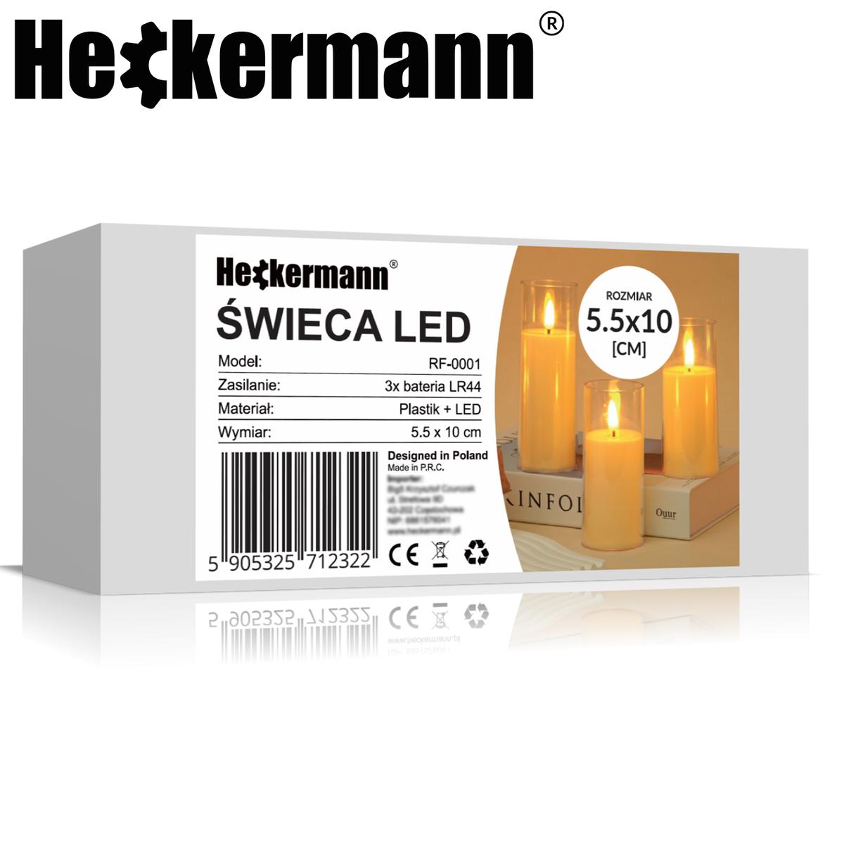 Świeca LED Heckermann RF-0001 nr. 8