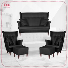 Zestaw wypoczynkowy eko skóra sofa + 2F+2P - Miniaturka zdjęcia nr 2