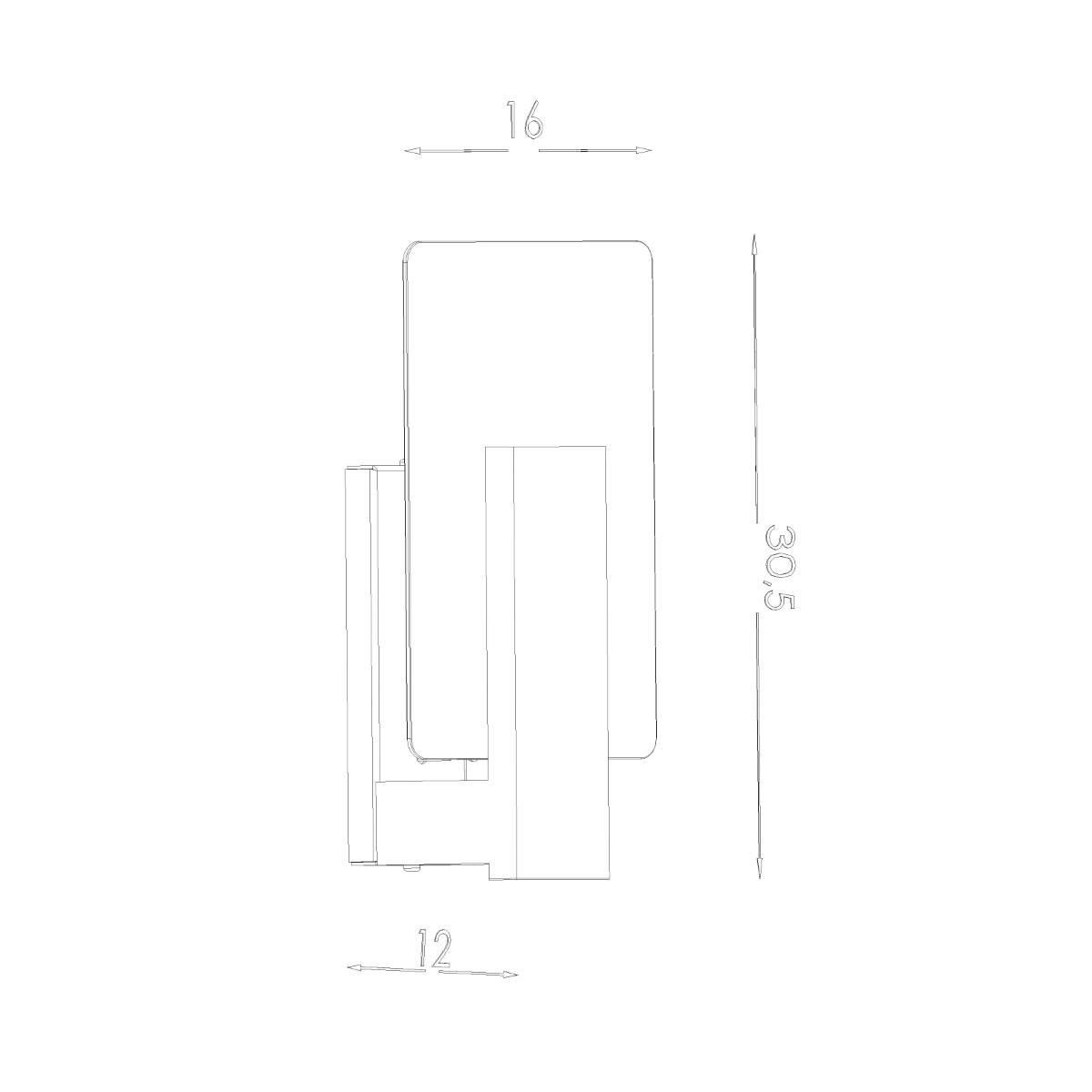 Kinkiet LAPPO biały 30.5x12x16cm nowoczesna lampa E14 do salonu nr. 4