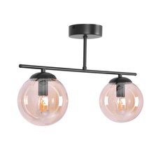 Lampa sufitowa K-5163 DELTA 51x28x14 cm do salonu lub pokoju czarny/bursztynowy - Miniaturka zdjęcia nr 2