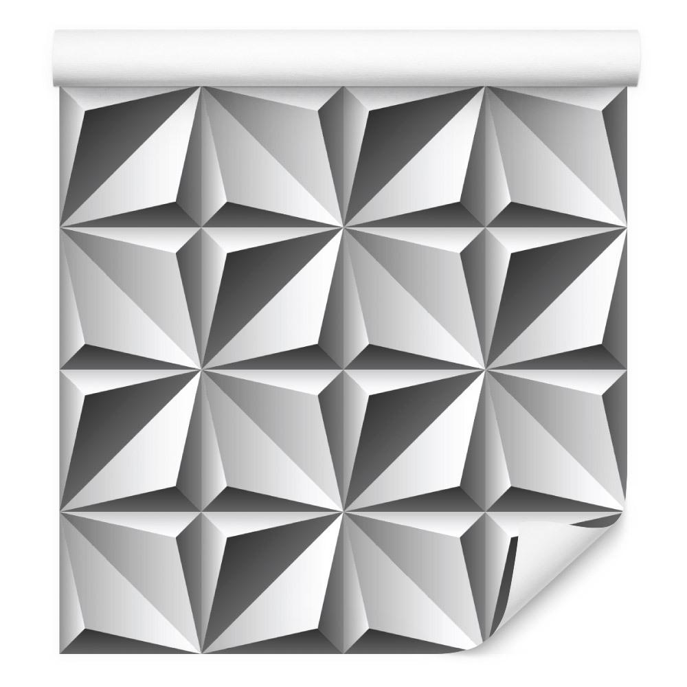 Tapeta optyczna 3d, figury geometryczne, do salonu  nr. 3