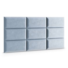 Panele tapicerowane 70x30 na ścianę magic velvet błękitny - Miniaturka zdjęcia nr 3