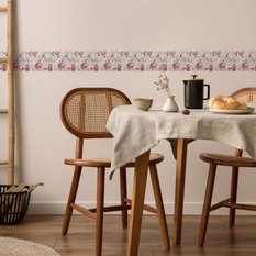 Pasek Ozdobny Bordiura Do Sypialni PIWONIE W Stylu Angielskim Styl Retro - Miniaturka zdjęcia nr 3