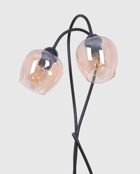 Lampa podłogowa K-5193 DIUNA 30x156x30 cm do salonu lub pokoju bursztynowy/czarny - Miniaturka zdjęcia nr 2